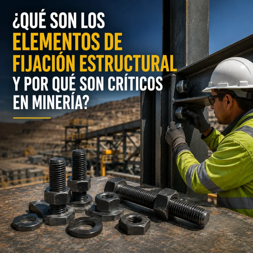 ¿Qué son los elementos de fijación estructural y por qué son críticos en minería?